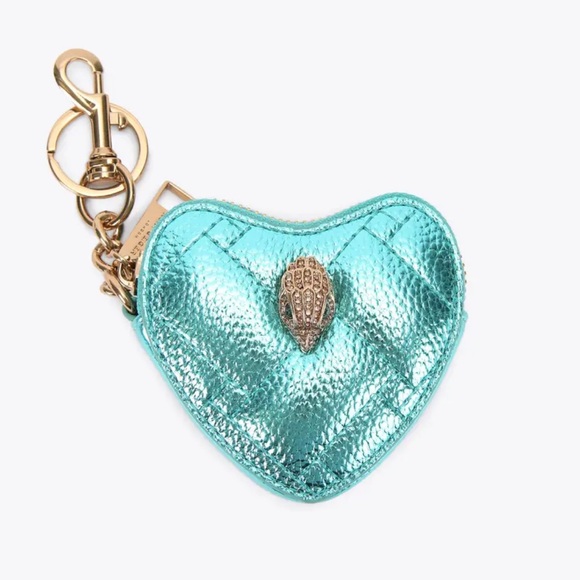 Kurt Geiger Accessories - Kurt Geiger Kensington Heart Bag Charm Mid Green